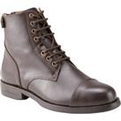 Adult Lace-up Horse Riding Leather Jodhpur Boots 560 - Brown