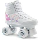 Kids' Roller Skates Quad 100 - Holographic White