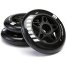 110mm / 86a Inline Fitness Skate Wheels 3-pack - Black