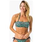 Bandeau Swimsuit Top Laura Foly With Removable Padded Cups