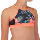 Girl's Surf Swimsuit Crop Top Baha 900 - Black