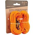 2 Guy Ropes & 4 Reflective Guy Lines For Tents