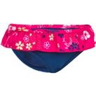 Baby One-piece Swim Briefs Swimsuit Bottoms - Blue Flower Print