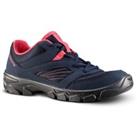 Kids Lace-up Hiking Shoes MH100 From Size 2 To 5 Blue Coral