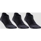 Low Sport Socks Rs 900 Tri-pack - Black/grey