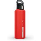 1 L Aluminium Water Bottle With Quick Opening Cap For Hiking - Red