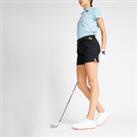 Women's Golf Chino Shorts - Mw500 Black