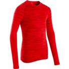 Kids' Thermal Long-sleeved Football Top. Red