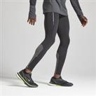 Warm Men's Running Tights - Black/grey