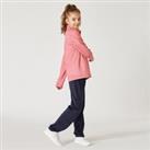Kids' Breathable Synthetic Tracksuit Gym'y - Pink Top/navy Bottoms