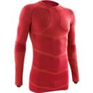 Adult Long-sleeved Thermal Base Layer Top Keepdry 500 - Red