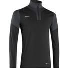 1/2 Zip Football Sweatshirt Viralto Club - Carbon Grey And Black
