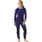Womens Neoprene Sea Walking Wetsuit 4/3 - Blue