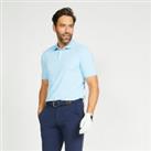 Men's Golf Short Sleeve Polo Shirt - Ww500 Sky Blue