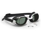 Bfit Swimming Goggles - Smoked Lenses - Single Size - Black White
