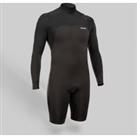 Men's Surfing Neoprene Long Sleeve No Zip Shorty Wetsuit 900 1.5mm - Black