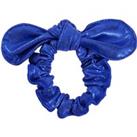 Girls' Gym Bow Scrunchie - Glittery Blue