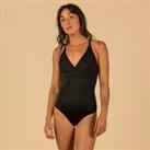 Women's 1-piece Surf Swimsuit With Adjustable Back Bea Black