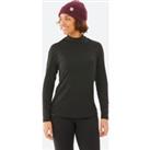Womens Warm And Breathable Thermal Base Layer Top Bl 500 - Black