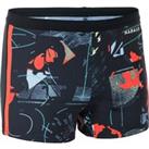 Boy's Swimming Shorts - Yokob - Spor Black / Orange
