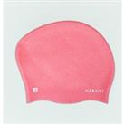 Silicone Swimming Cap - One Size - Long Hair - Pink