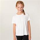 Girls' Cotton T-shirt - White