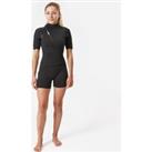 Women's 2mm Neoprene Shorty Wetsuit With Diagonal Front Zip Easy