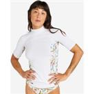 Women's Anti-uv Short-sleeved T-shirt - 500 Belly White