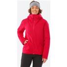 Womens Warm Ski Jacket 500 - Red