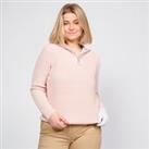 Women's 1/2 Zip Golf Pullover - Mw500 Pink