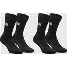 Men's/women's Low-rise Nba Basketball Socks So900 Twin-pack - Black