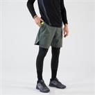 2-in-1 Legging Shorts Thermic - Grey Khaki/black