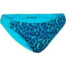 Girl's Reversible Swimsuit Bottoms - 500 Bella Leopard Blue