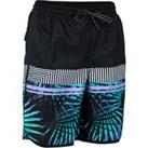 Boys' Swim Shorts - 500 Palmsand Black