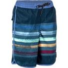 Boy's Swim Shorts - 500 Brush Lines Blue