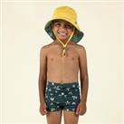 Baby / Kids' Boxer Swim Shorts - Sun Print Dark Green