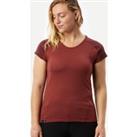Womens Merino Wool Short-sleeved Trekking T-shirt MT500