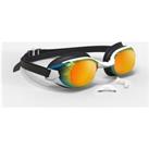 Swimming Goggles Bfit - MiRRored Lenses - One Size - Black Orange