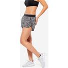 Women's Fitness Loose Shorts - Black/white