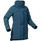 Refurbished Womens Warm Mid-length Ski Jacket 500 - Blue - A Grade
