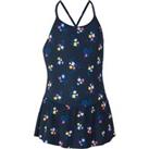 Refurbished Lila Navy 100 Girls Swimming One-piece Swimsuit/skirt - A Grade
