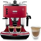 De'Longhi Icona Micalite D Red Traditional Espresso Maker