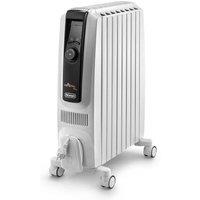 Delonghi Dragon 4 Oil filled radiator 2KW with electronic timer - White