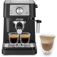 De'Longhi Stilosa Manual espresso coffee machine Black and Silver - Black