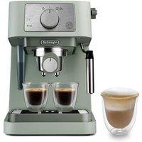 De'Longhi Stilosa Manual Pump Espresso Coffee Machine Green - Green