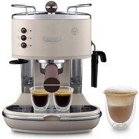 De'Longhi Icona Vintage Pump Espresso Coffee Machine Cream - Beige