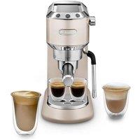 De'Longhi NEW Dedica Arte Manual Espresso Coffee maker with new milk frothing function Beige Gold - Beige