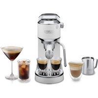 De'Longhi NEW Dedica Duo with Advanced Milk Steam Wand & Cold Brew Option White - White