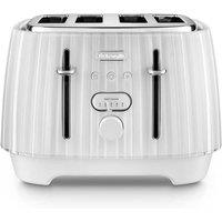 De'Longhi Ballerina 4 slice Opaline White Toaster - White