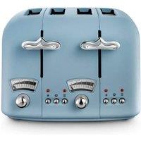 De'Longhi Argento Flora 4 slice Blue Toaster - Azure